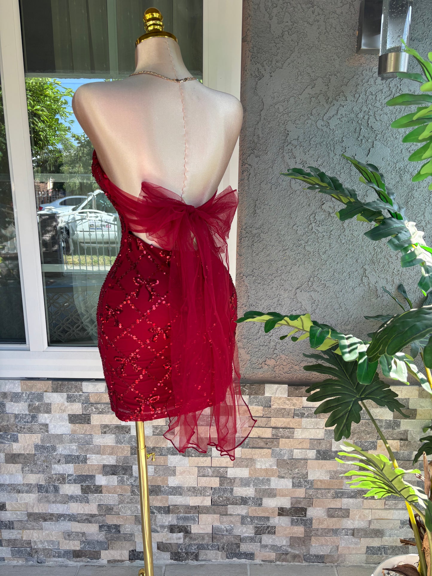 Julie Coquette Dress - Red