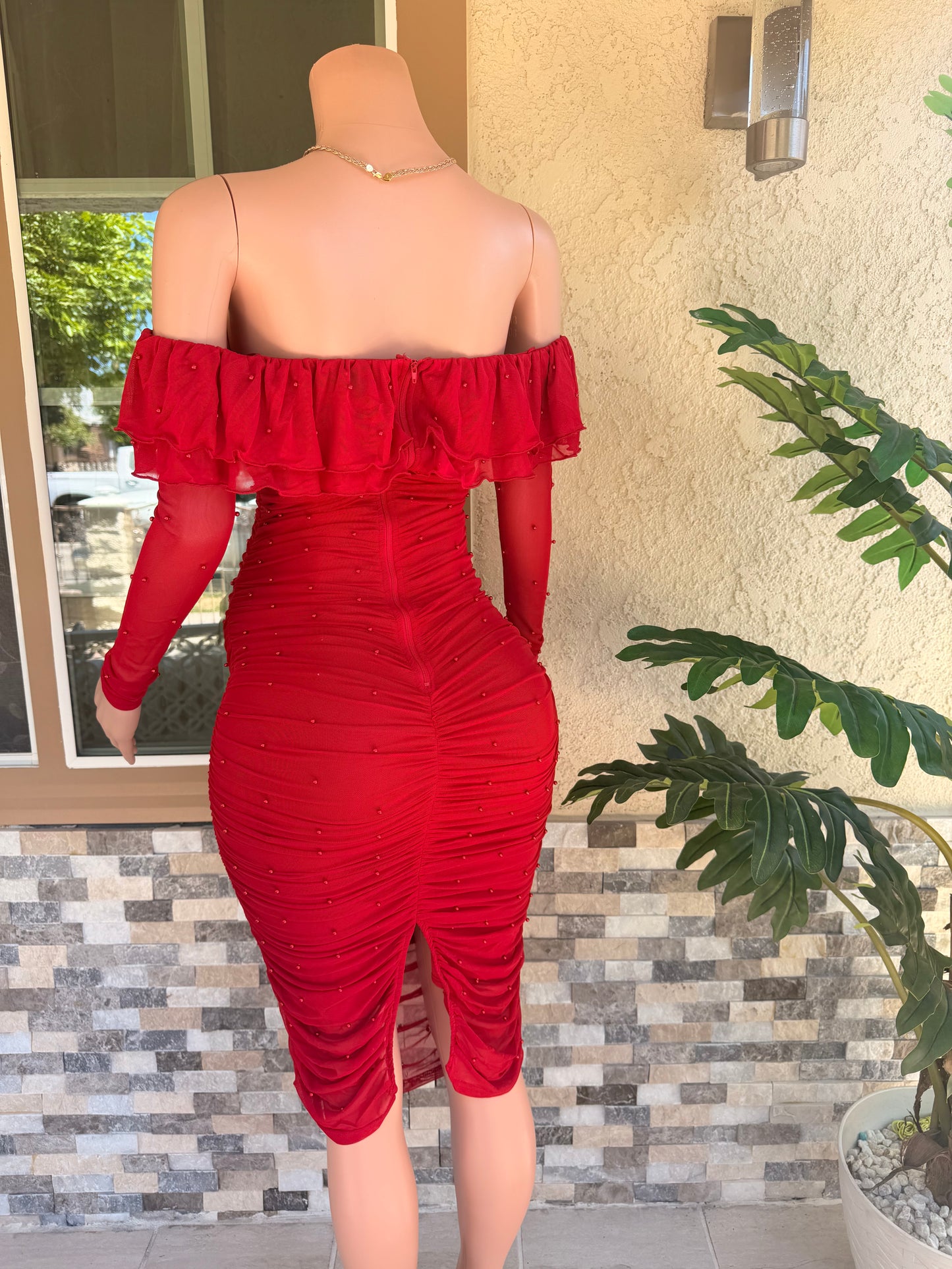 Vivian Dress - Red