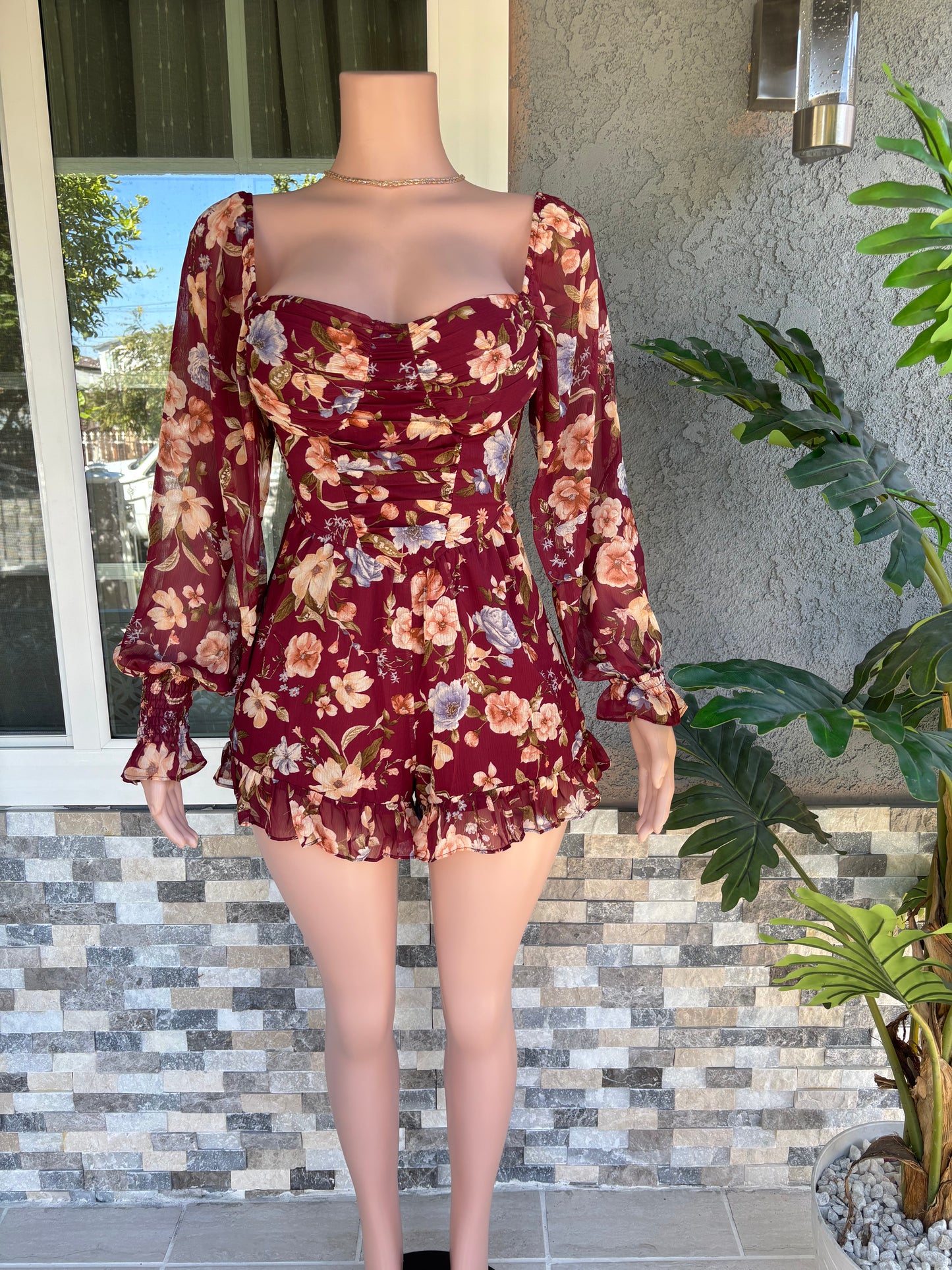 Kathy Floral Romper