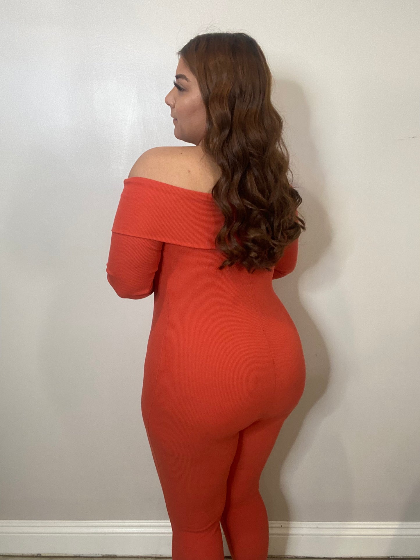 Jimena Jumpsuit - Rust Orange
