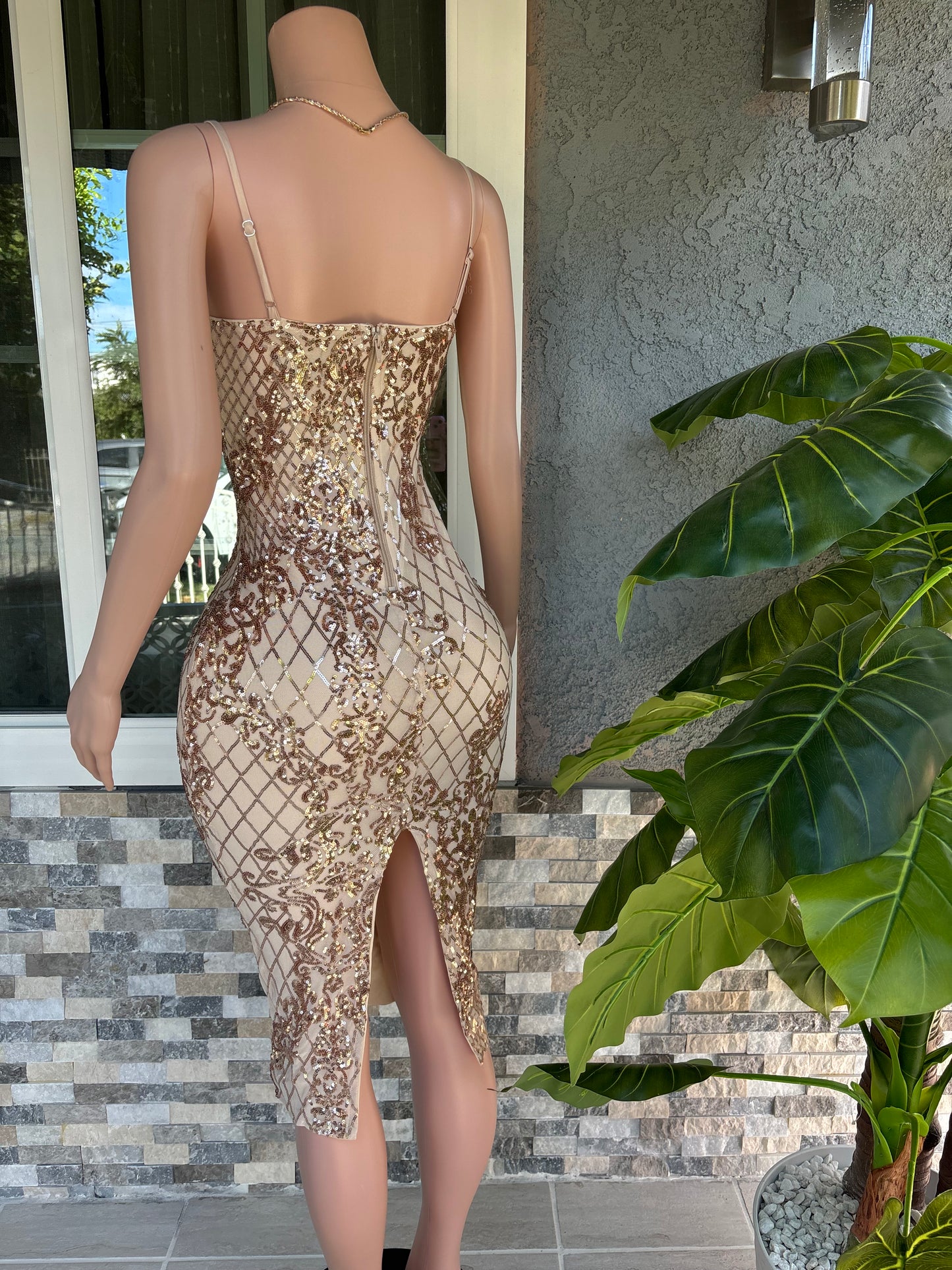 Elisa Dress - Champagne
