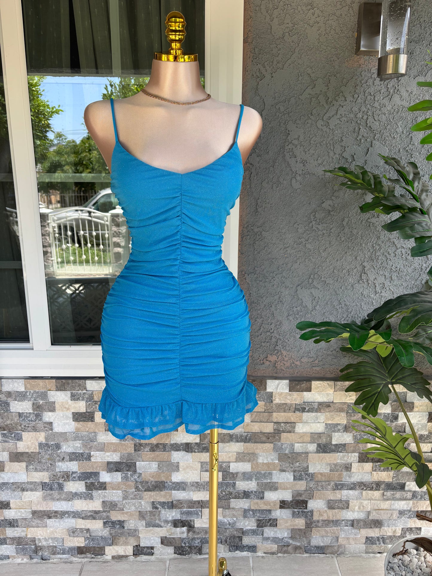 Betsy Dress - Aqua