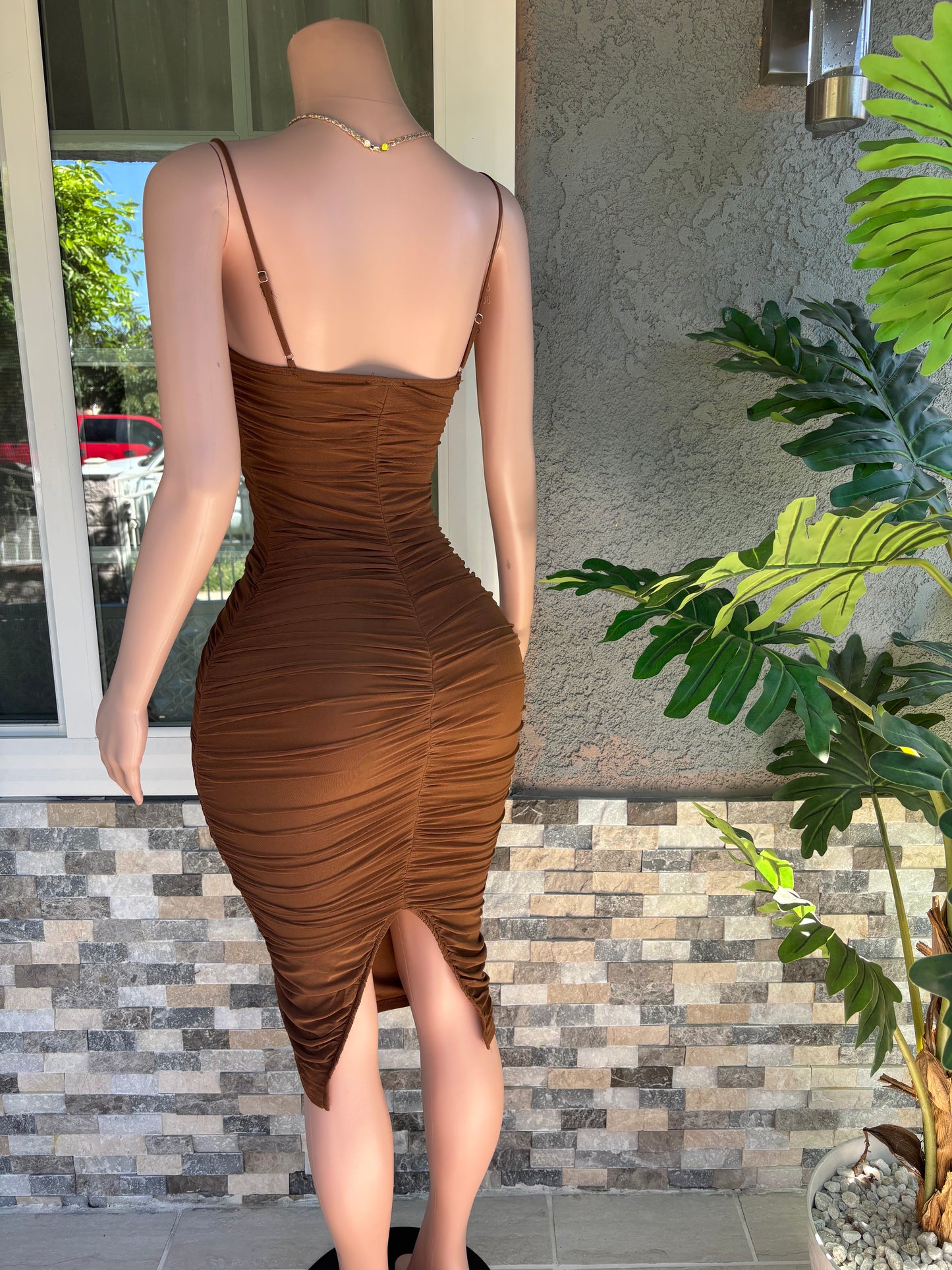 Maya Dress - Brown