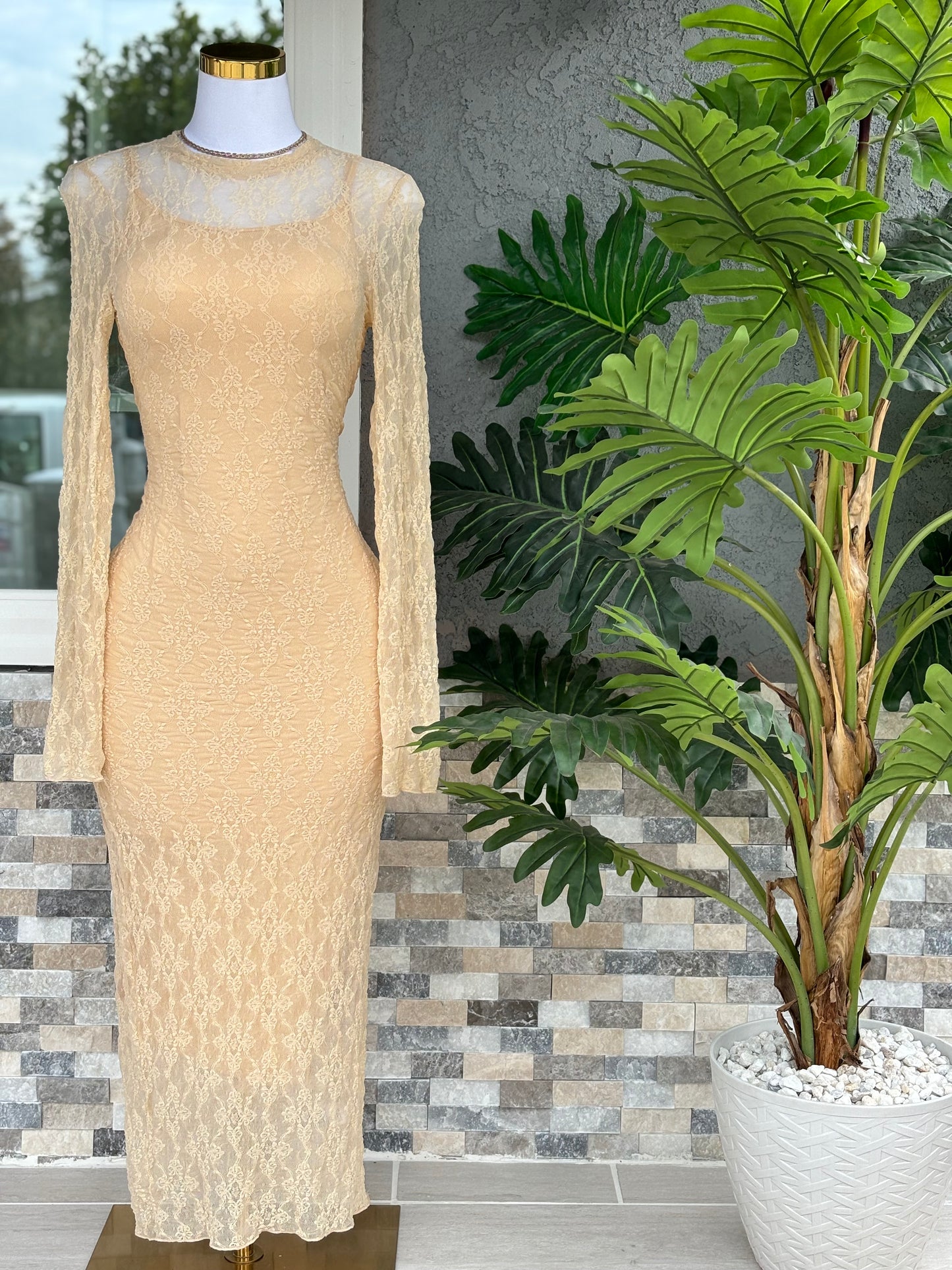Dalia Dress - Nude