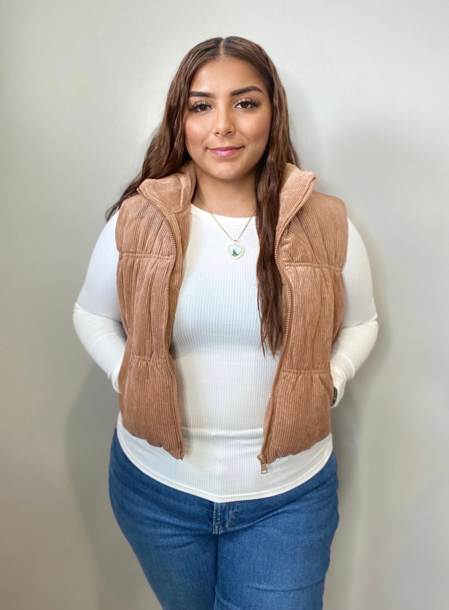 Gigi Vest - Camel