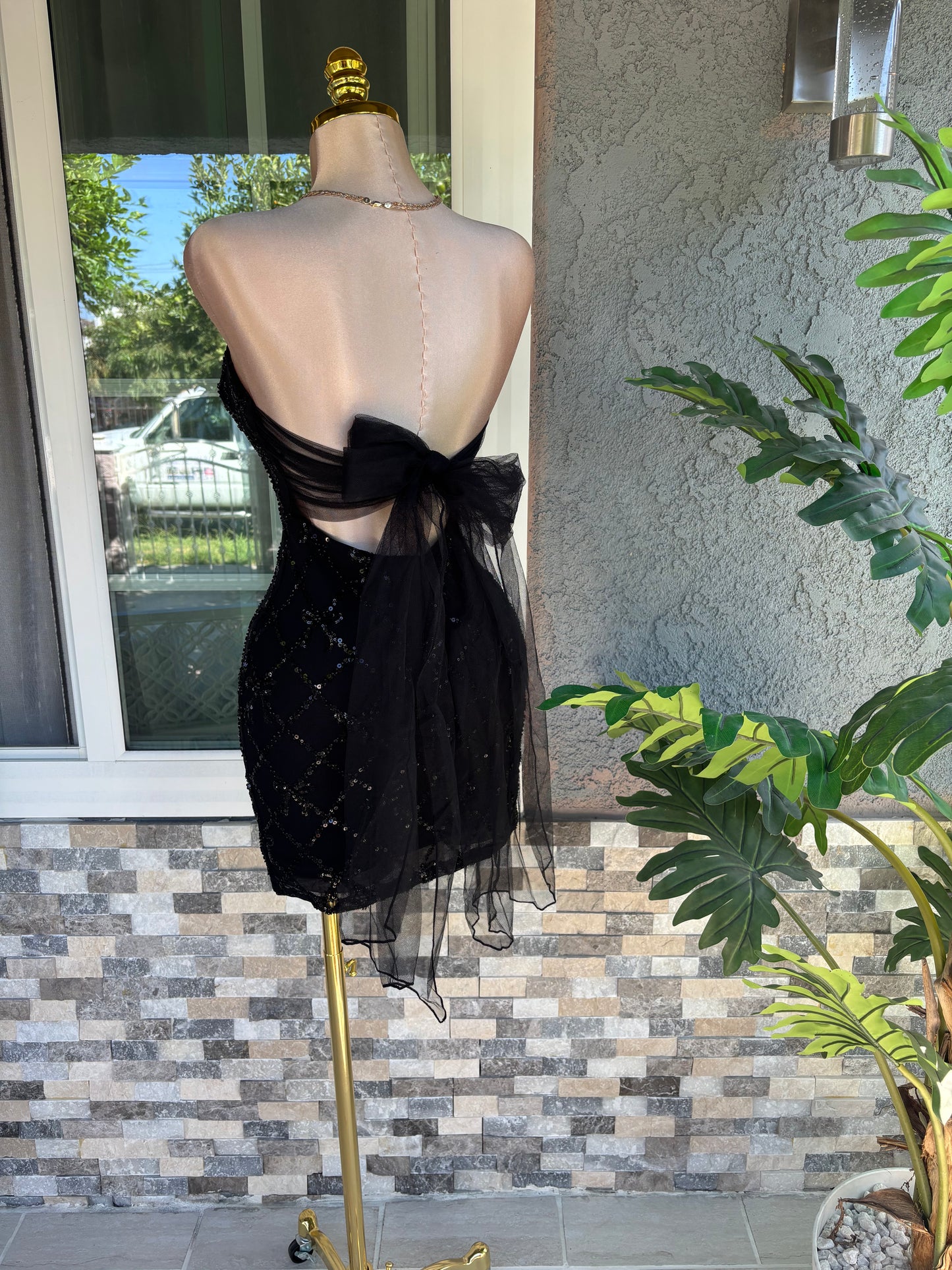Julie Coquette Dress - Black
