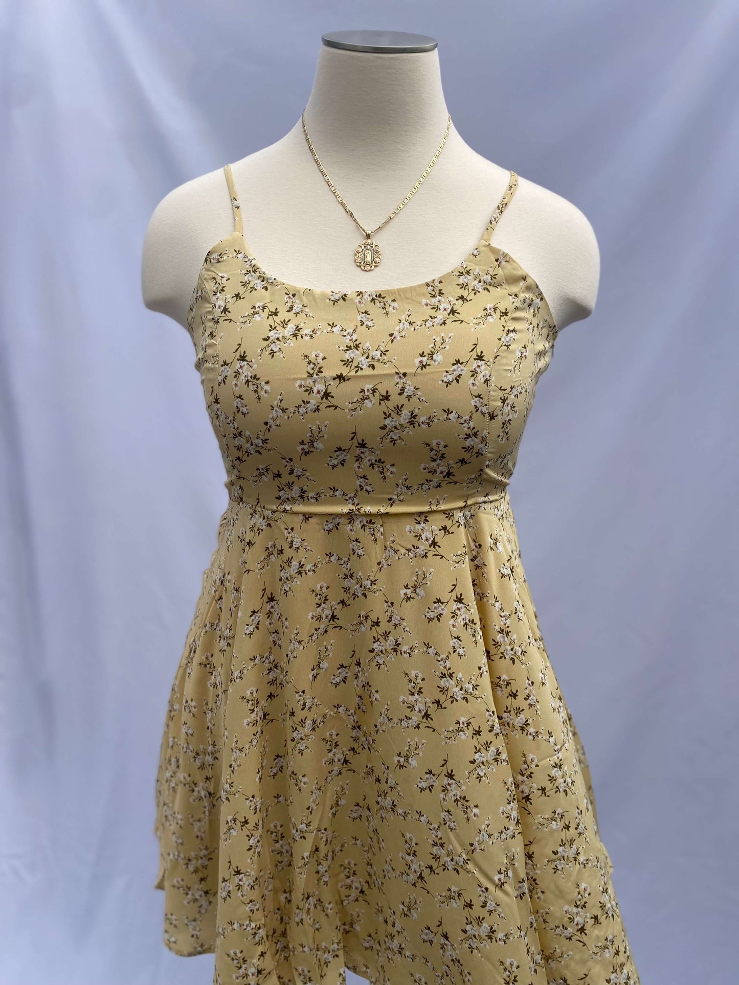 Amy Floral Dress - Yellow