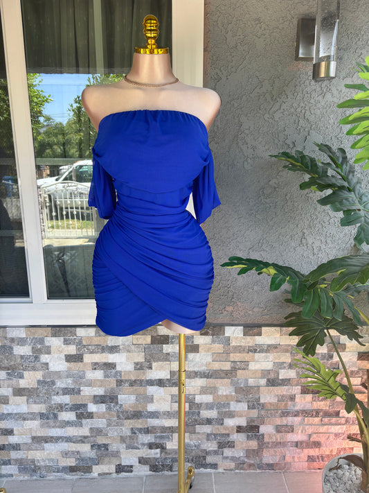 Maleny Mini Dress - Royal Blue