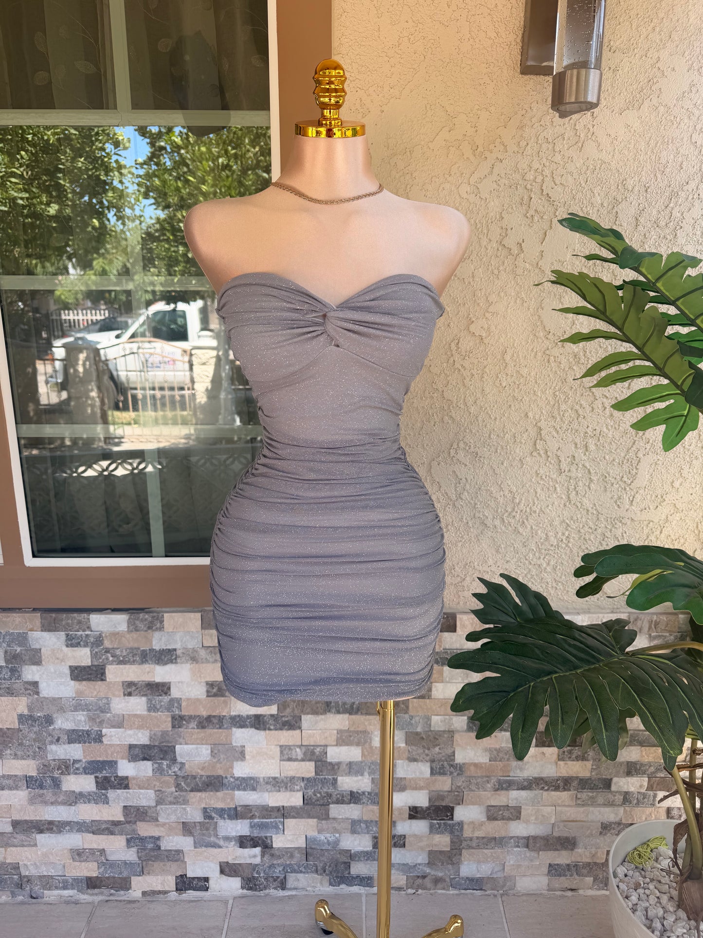 Mary Dress - Silver