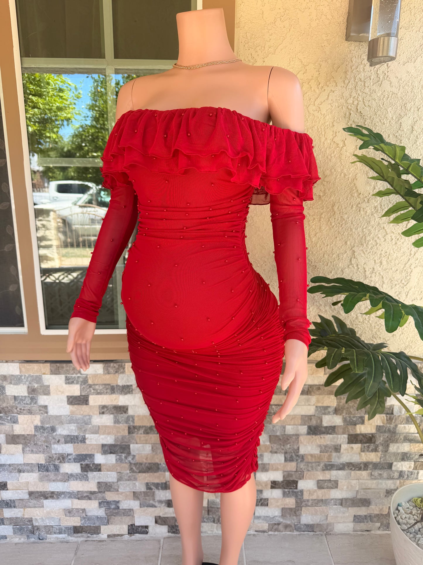 Vivian Dress - Red
