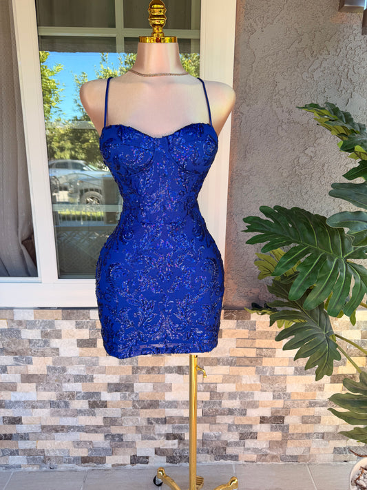 Berenice Dress - Royal Blue