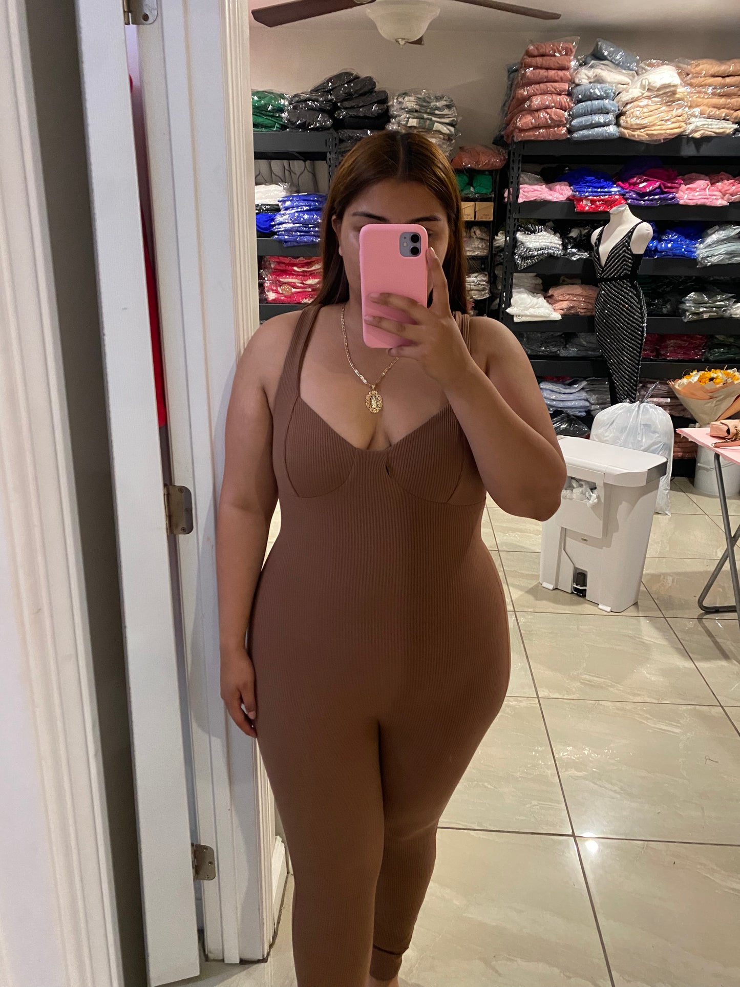 Brown Jumpsuit