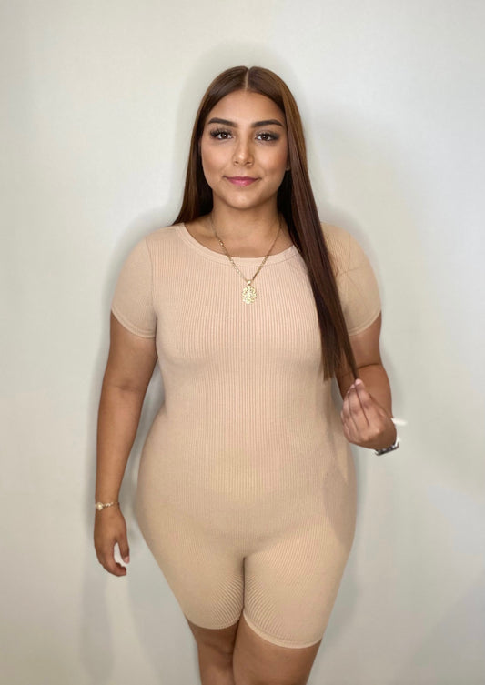 Arlene Romper - Nude