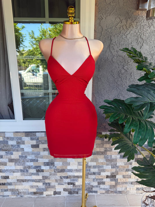 Carmen Dress - Red