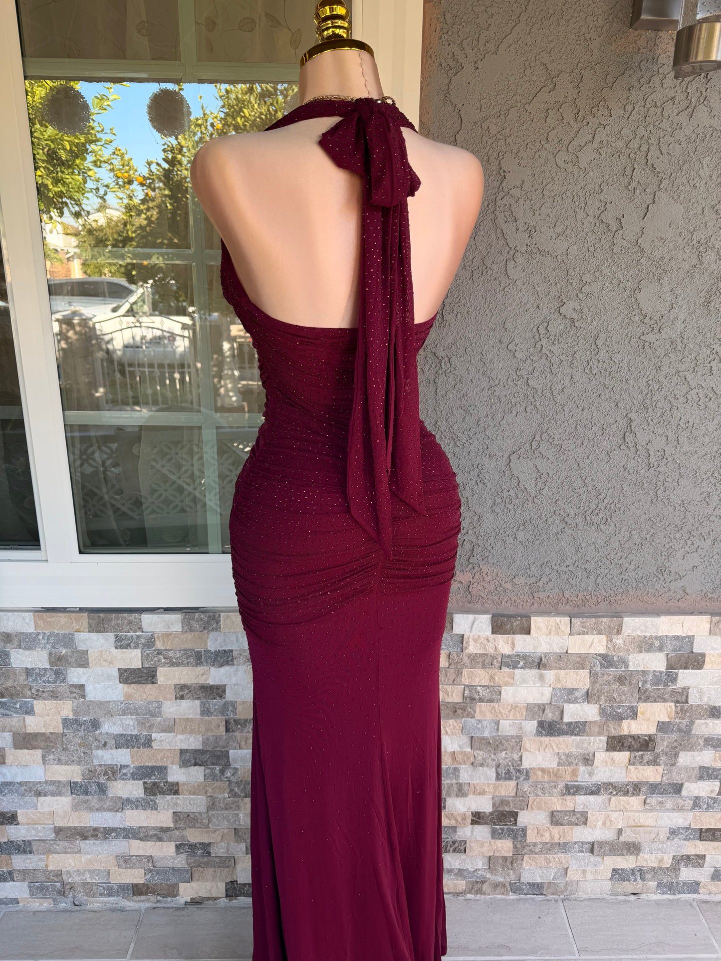 Aubrey Dress - Wine