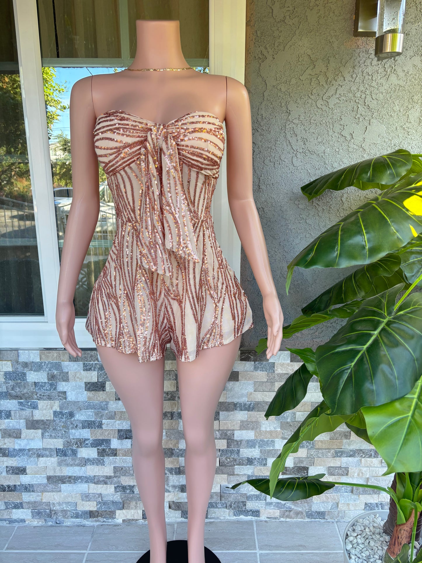 Amber Romper - Gold