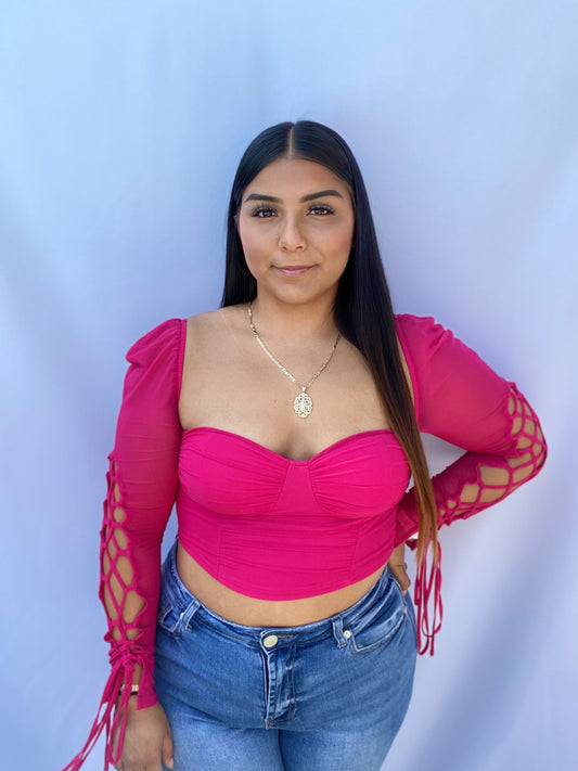 Nayeli Top- Hot Pink
