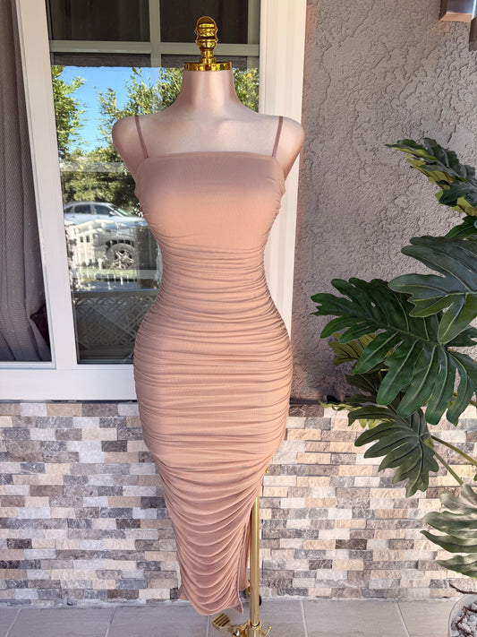 Iris Dress - Nude