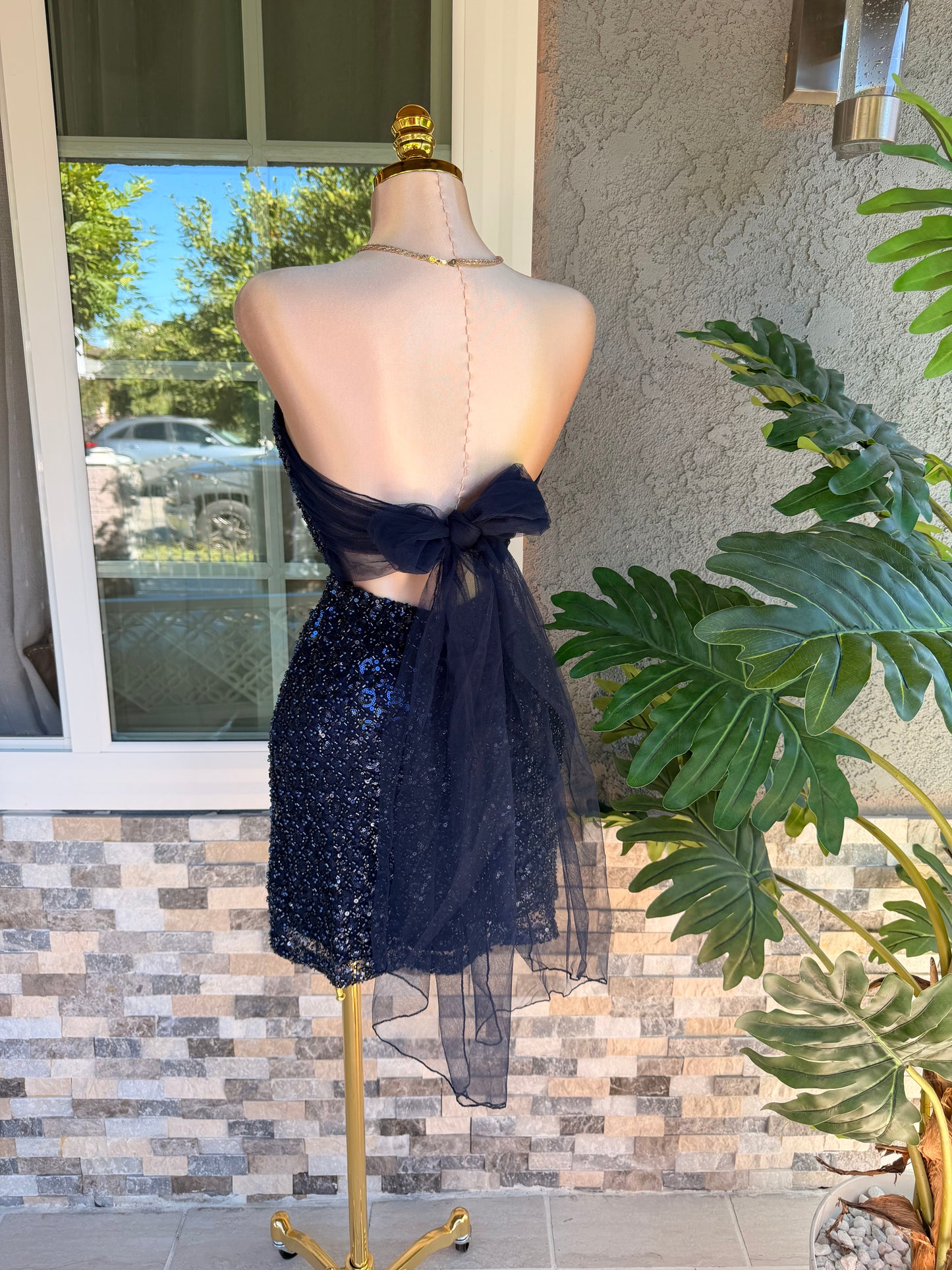 Angela Dress - Navy Blue