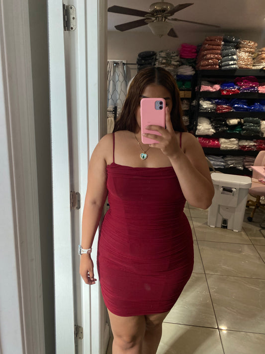 Burgundy Dress