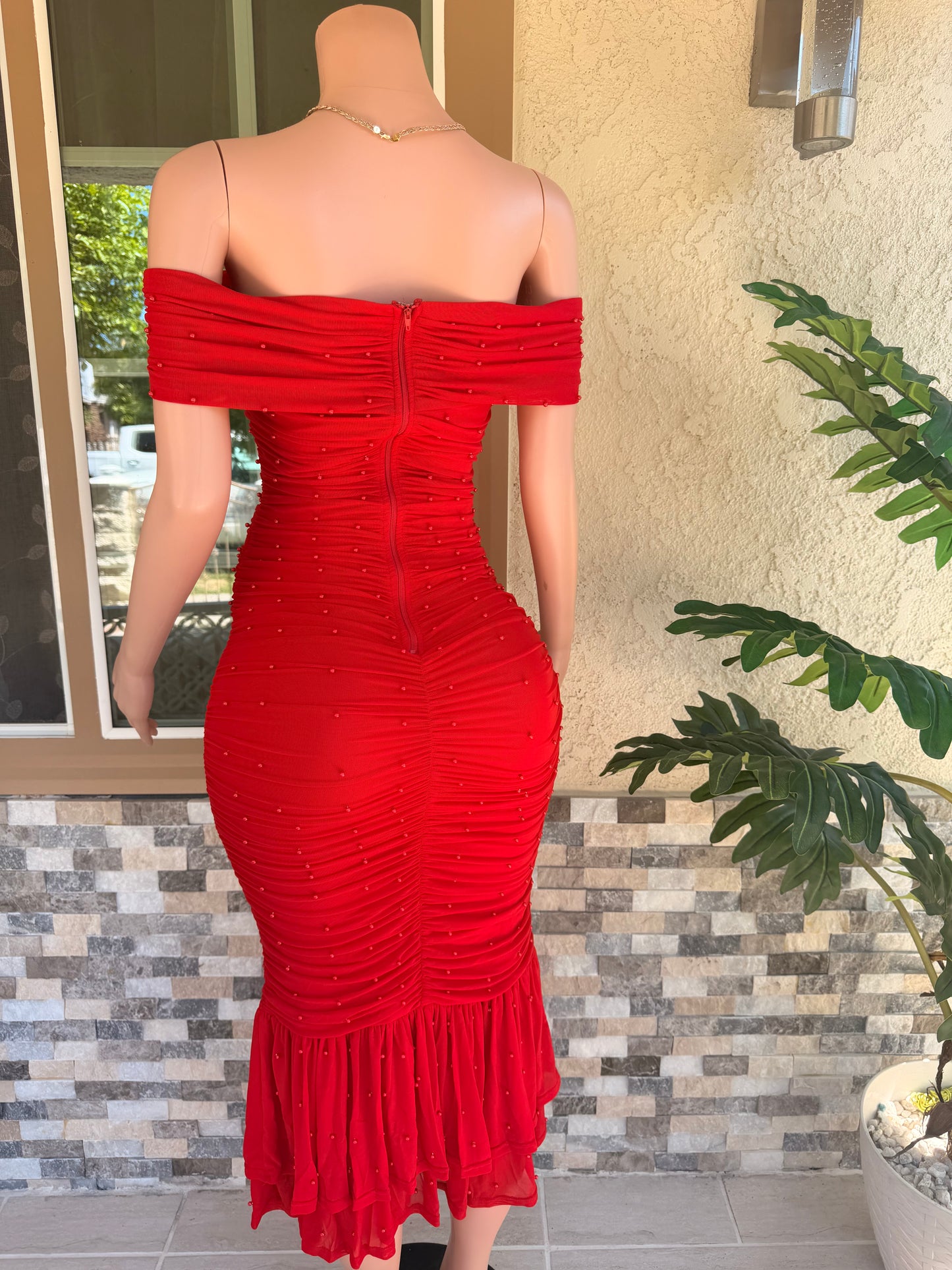 Rosa Dress - Red