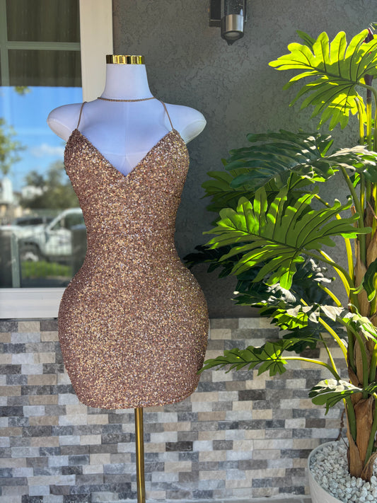 Daniela Dress - Gold