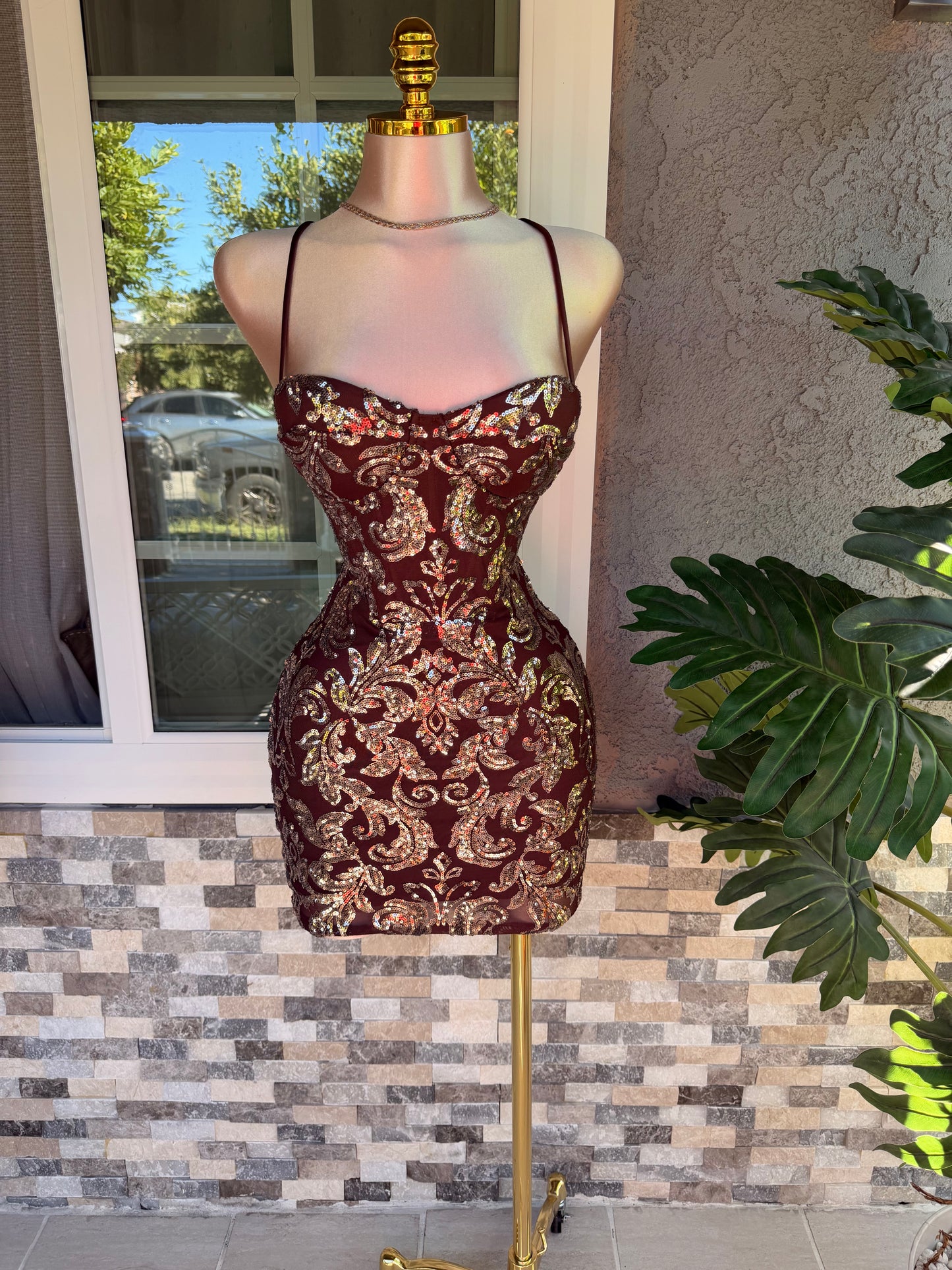 Berenice Dress - Brown