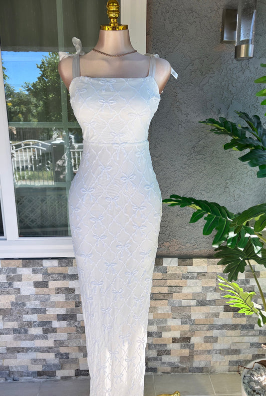 Sophia Coquette Dress - White