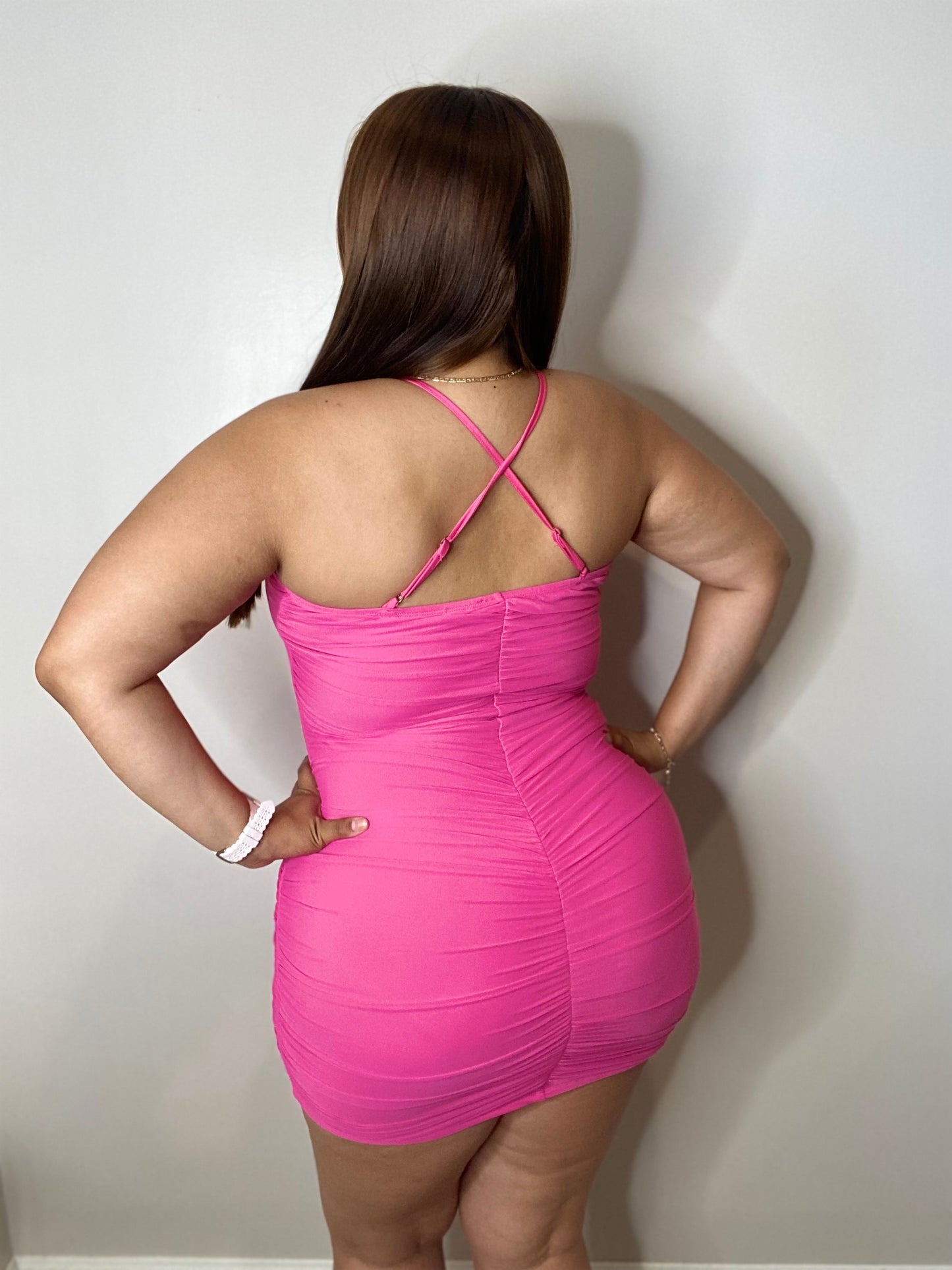Jasmine Dress - Hot Pink