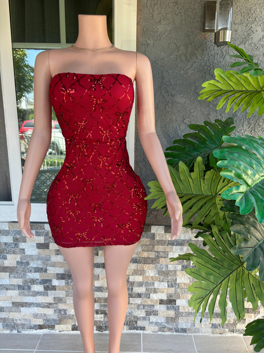 Red Coquette Dress