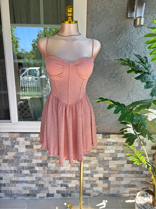 Paloma Flowy Dress - Salmon