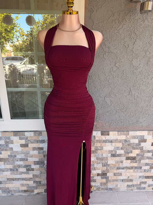 Aubrey Dress - Wine