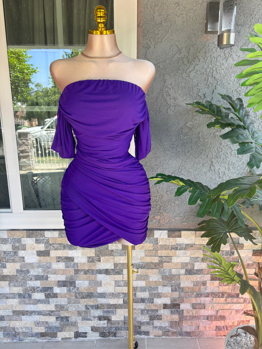Maleny Mini Dress - Purple