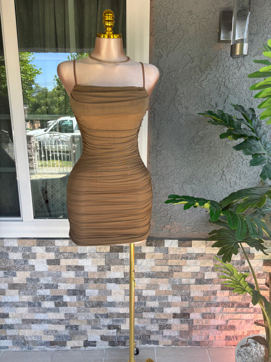 Crystal Dress - Brown
