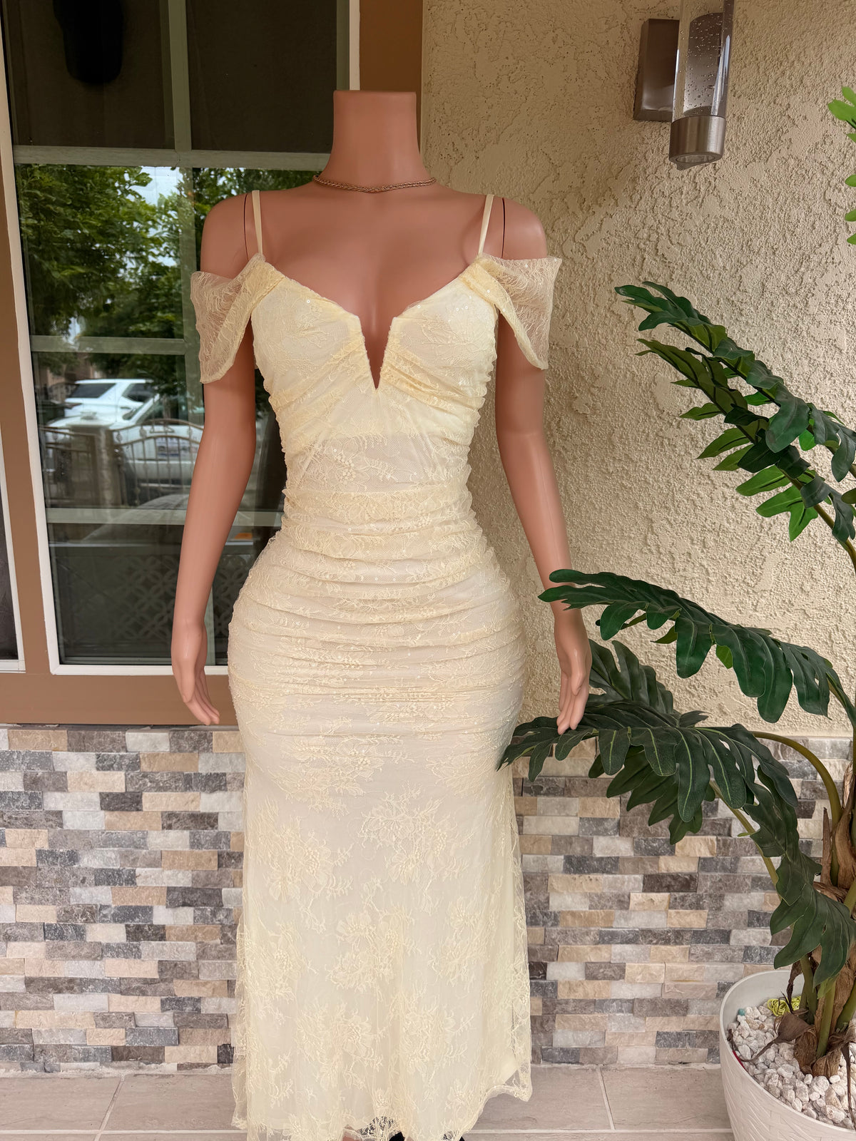 Isabella Dress - Cream