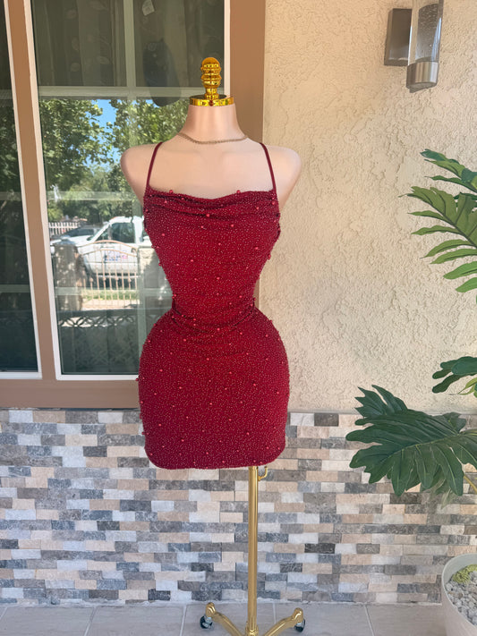 Melissa Dress - Burgundy
