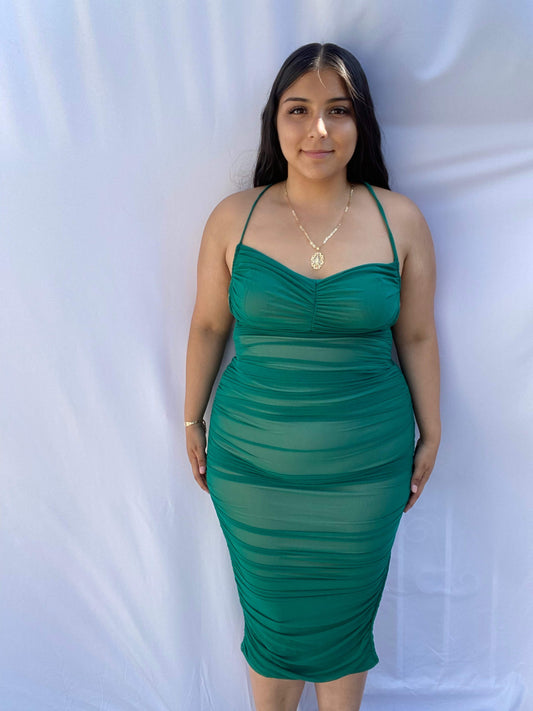 Kayla Dress - Emerald