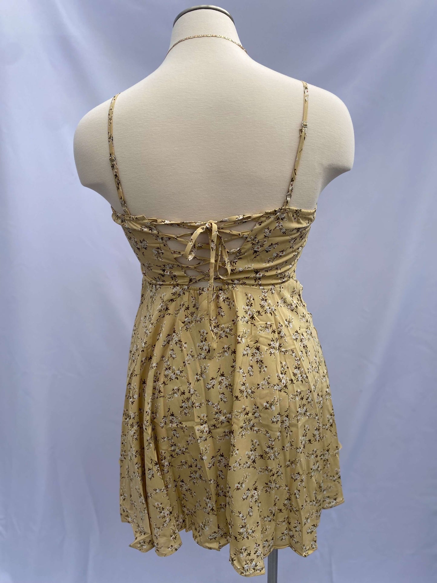 Amy Floral Dress - Yellow